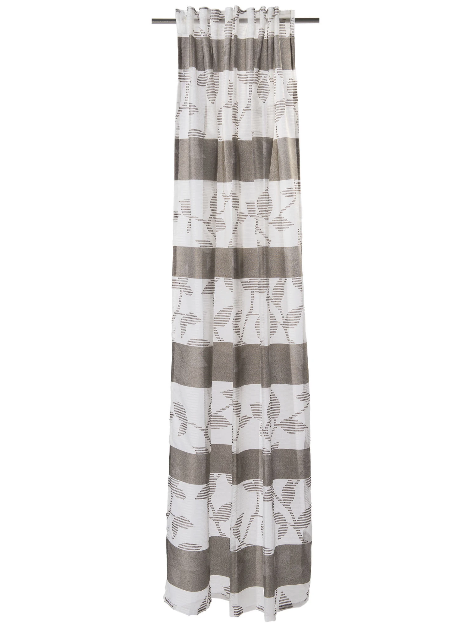 Vorhang Mit Gardinenband, Mokka 2 Vorhang Mit Gardinenband, Mokka – Bild 2