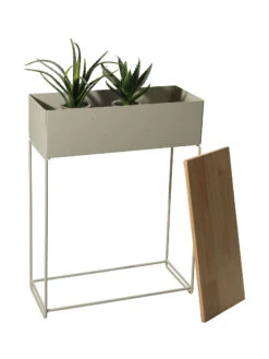 Pflanztopf, Beige 10 Pflanztopf, Beige -Häuser Lieferungen Verkauf HighPlants Pflanztopf Grau 18x45x60 per2