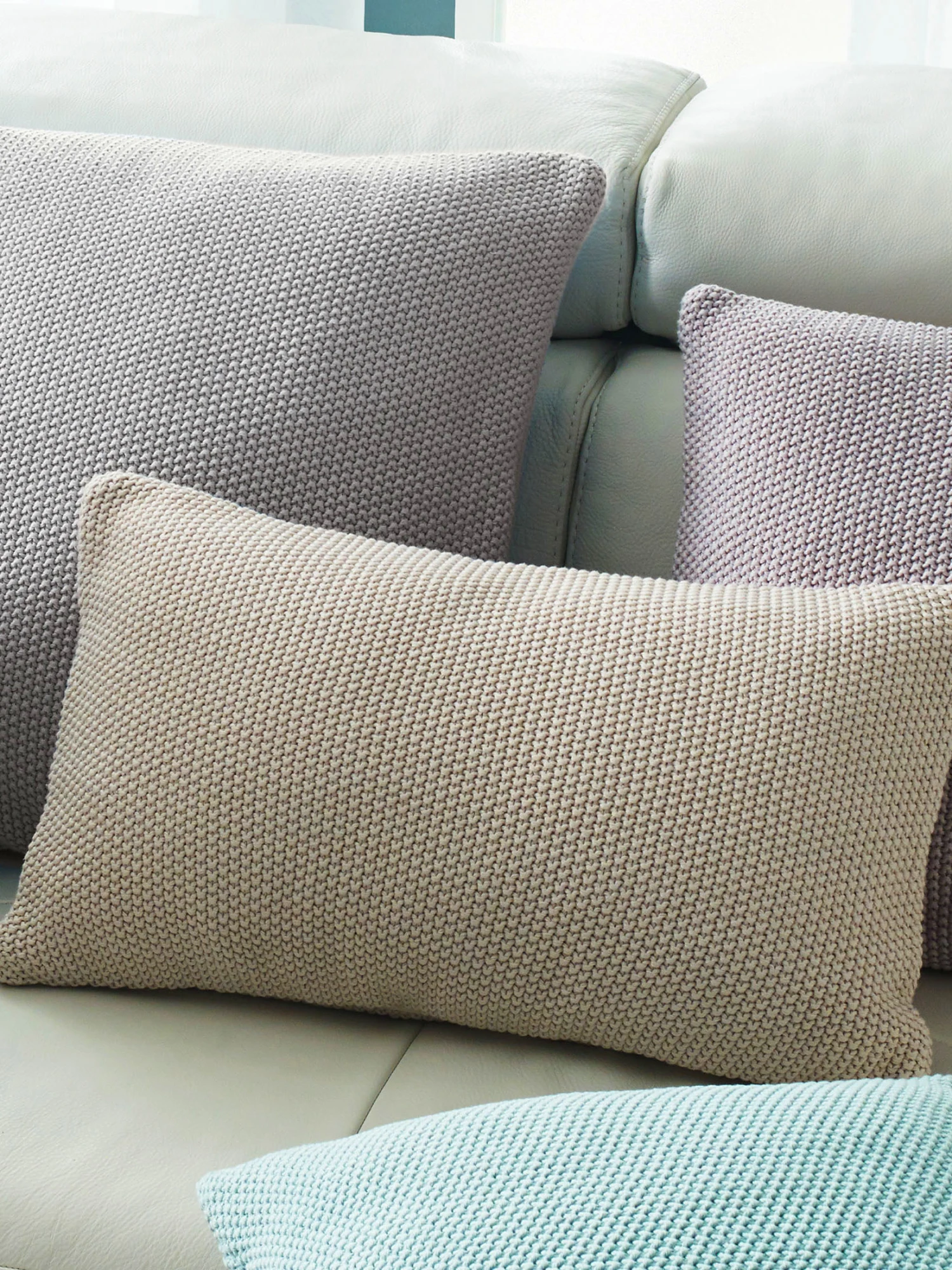 Strickkissen, Rainy Day 1 Strickkissen, Rainy Day