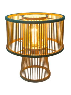 Tischleuchte, Bambus -Häuser Lieferungen Verkauf Kadoma Tischleuchte Beige Bambus 30x30x30 per1