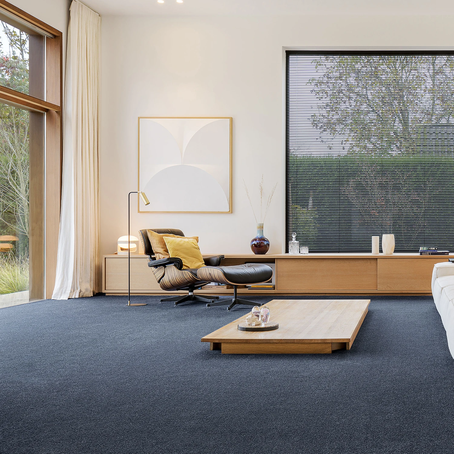 Velours-Teppichboden, Saphirblau 79 1 Velours-Teppichboden, Saphirblau 79