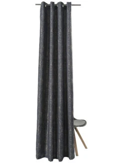 Ösenschal, Galaxy -Häuser Lieferungen Verkauf Karli Gardine Oesenschal Dunkelgrau Galaxy 140x245 pla2