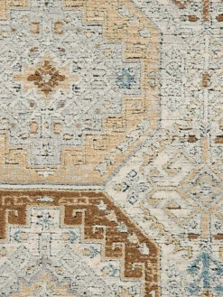 Vintage-Teppich, Blau/Gold -Häuser Lieferungen Verkauf Kayseri VintageTeppich Gold BlauGold 200x290 lup