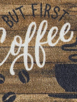 Fußmatte, Goodmorning Coffee -Häuser Lieferungen Verkauf KitchenPlus Fussmatte Braun GoodmorningCoffee 50x150 lup