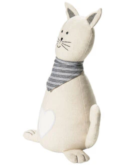 Figur, Beige -Häuser Lieferungen Verkauf Kitty Tuerstopper Beige 13x14x30 per2