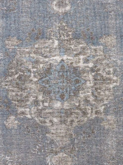 Vintage-Teppich, Blue -Häuser Lieferungen Verkauf LaRochelle VintageTeppich Blau Blue 160x230 lup