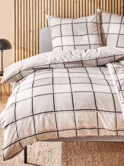 Flanell-Bettwäsche, Silber