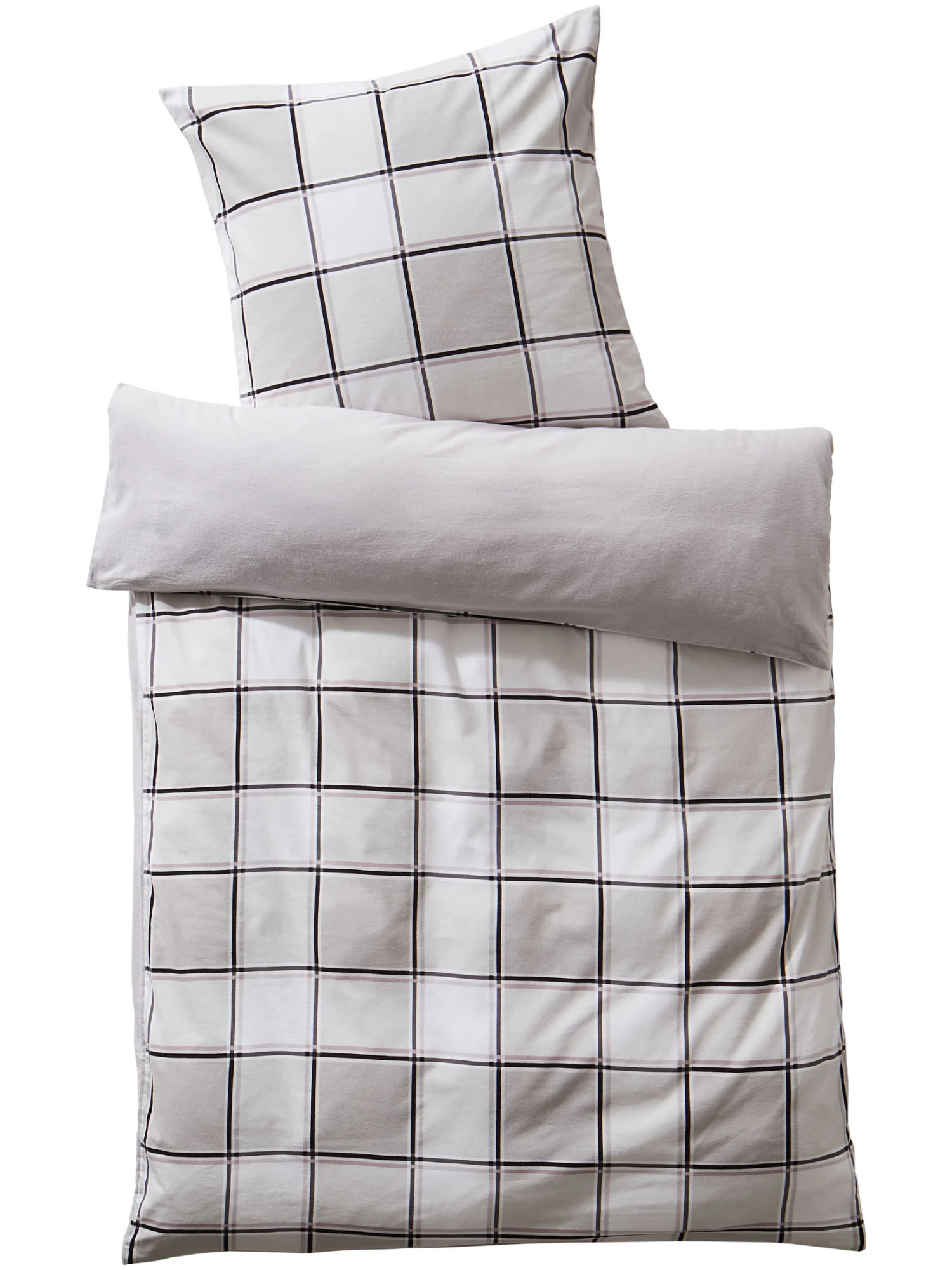 Flanell-Bettwäsche, Silber 2 Flanell-Bettwäsche, Silber – Bild 2