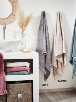 Duschtuch, Natur -Häuser Lieferungen Verkauf Lavita SaunaStrandtuch div mil