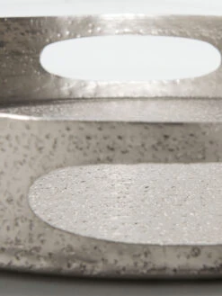 Deko-Tablett, Matt Silver -Häuser Lieferungen Verkauf Liana Schale Silber MattSilver 30x30x42C5 lup