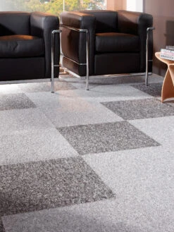 Teppichbodenfliese, Silber 900