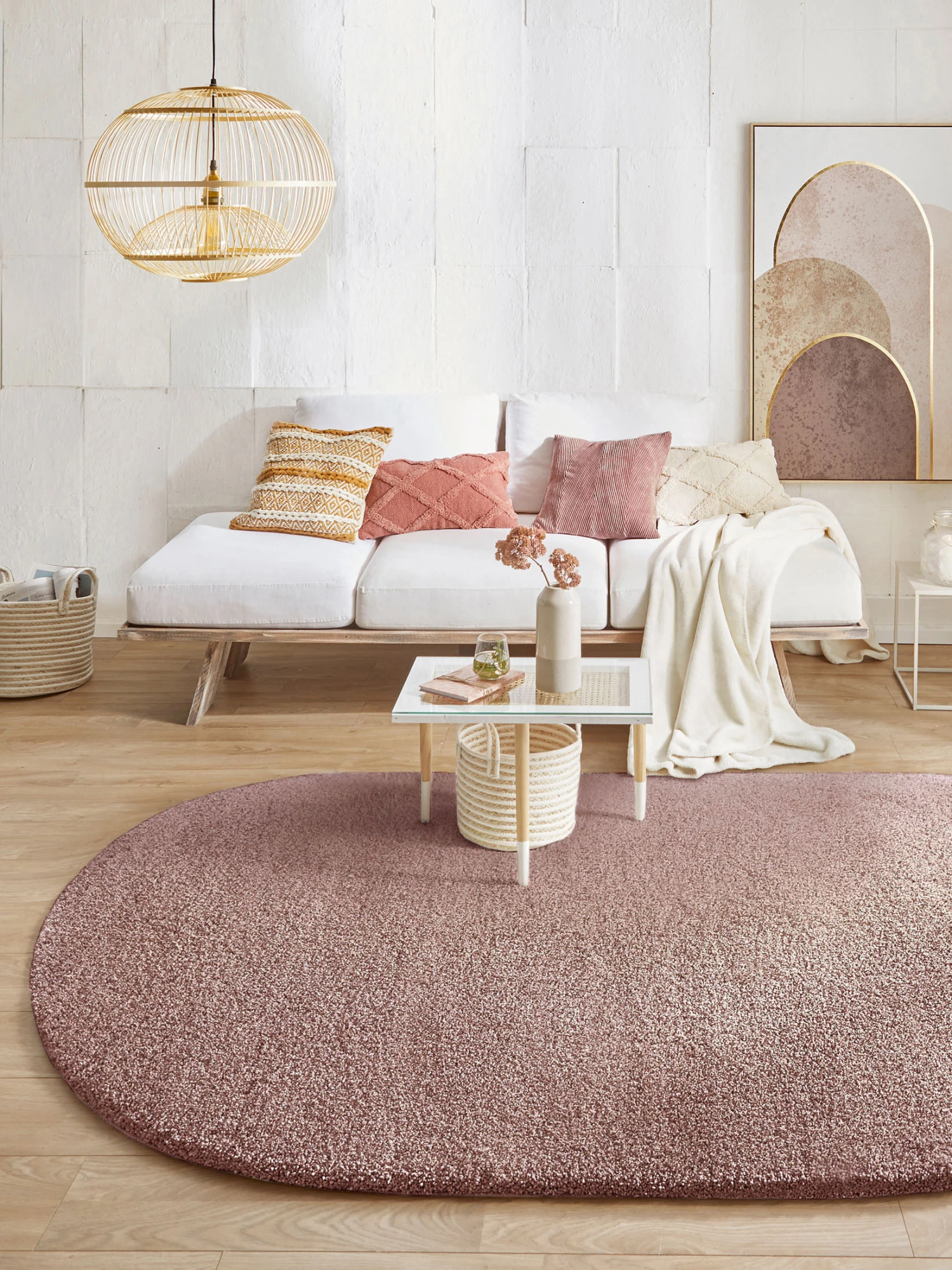 Uni-Teppich, Beere 1 Uni-Teppich, Beere