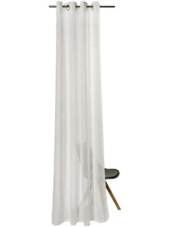 Ösenschal, Weiss -Häuser Lieferungen Verkauf Madox Gardine Oesenschal Weiss 140x245 pla2
