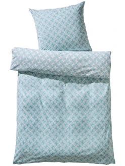 Satin-Bettwäsche, Altmint -Häuser Lieferungen Verkauf Malanda Bettwaesche Blau Altmint 135x200 pla