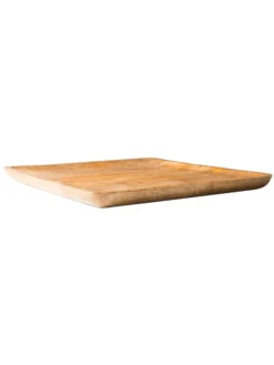 Deko-Tablett, Natur -Häuser Lieferungen Verkauf MangoSquareTray DekoTablett braun Natur 41x41x22C5 per2