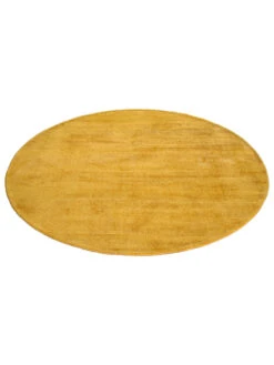 Viskose-Teppich, Safran -Häuser Lieferungen Verkauf Miramar UniTeppich Dunkelgelb Safran 150rund fper