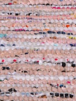 Fleckerl-Teppich, Rose -Häuser Lieferungen Verkauf Moelndal FleckerlTeppich Hellrot Rose lup