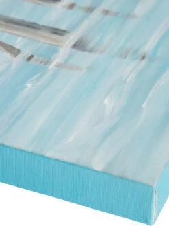 Leinwand-handgemalt, Hellblau -Häuser Lieferungen Verkauf MoewenamStrand Leinwandhandgemalt Blau Hellblau 80x80 lup3