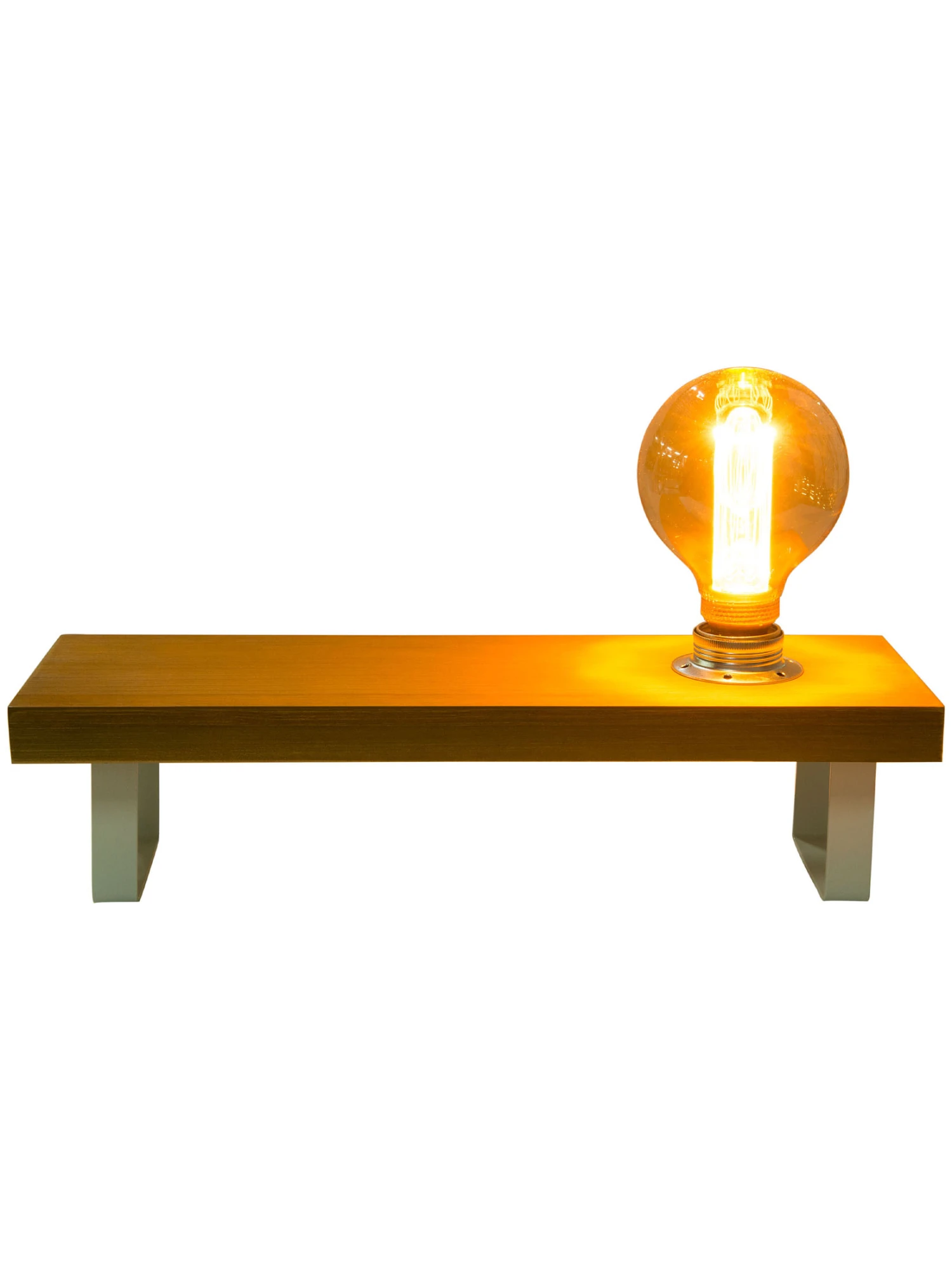 Tischleuchte, Hellbraun 1 Tischleuchte, Hellbraun