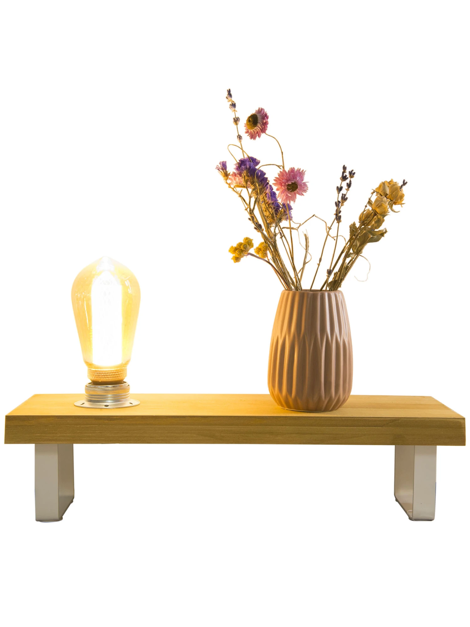 Tischleuchte, Hellbraun 4 Tischleuchte, Hellbraun – Bild 4