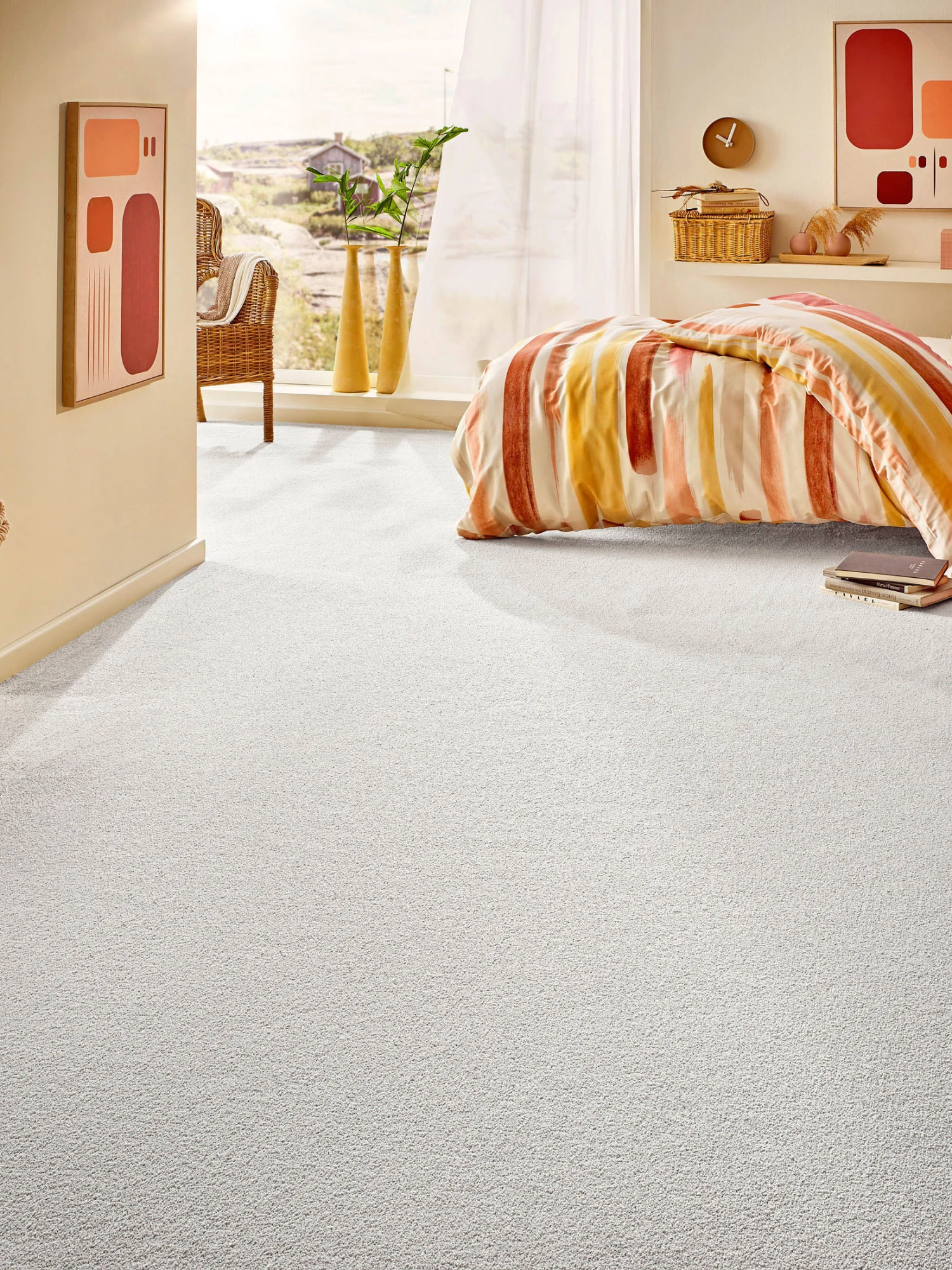 Velours-Teppichboden, Lichtgrau 09 1 Velours-Teppichboden, Lichtgrau 09