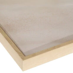 Leinwand-Druck-handbemalt, Blau -Häuser Lieferungen Verkauf Orkan Druckgerahmt Beige Blau 50x70 lup2