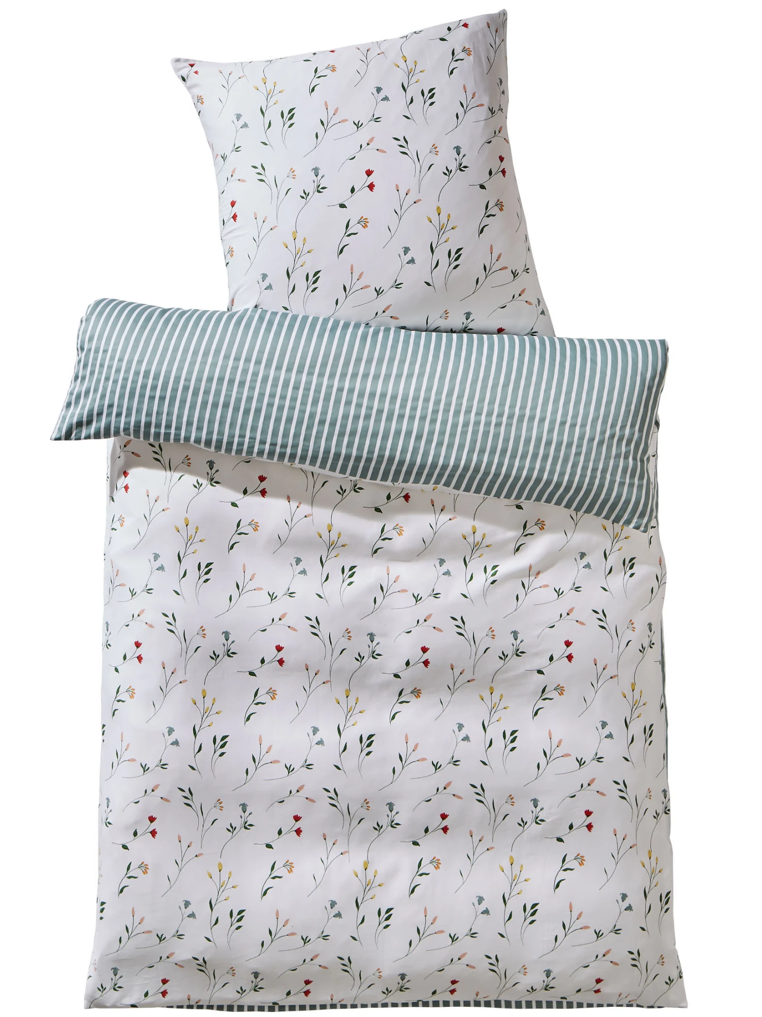 Satin-Bettwäsche, Grün 3 Satin-Bettwäsche, Grün – Bild 3