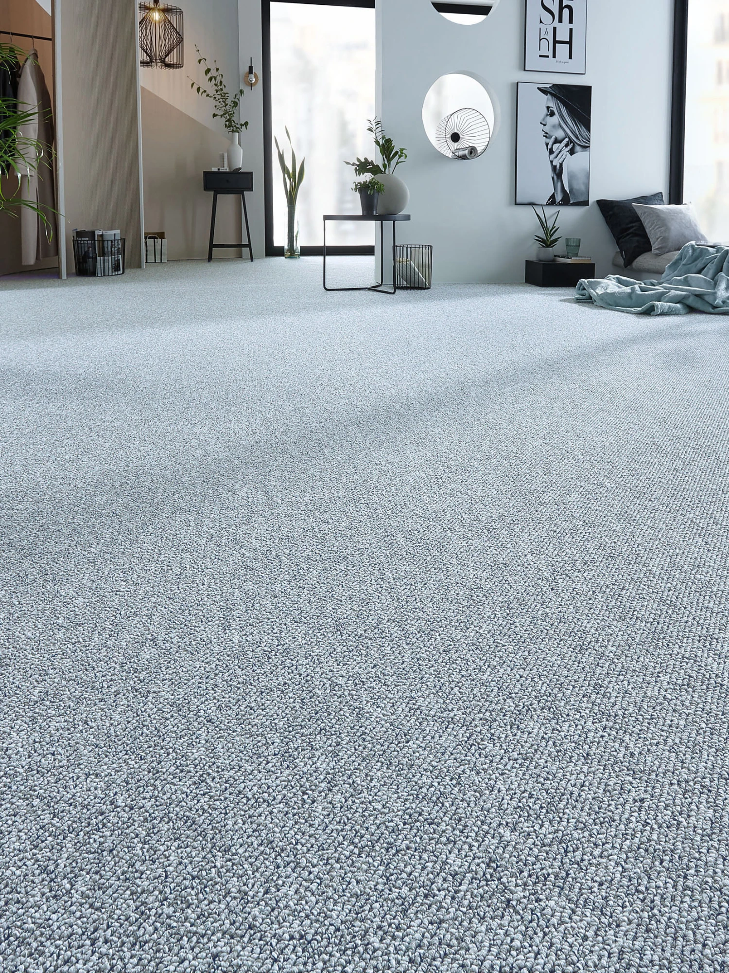 Schlingen-Teppichboden, Jeans 33 1 Schlingen-Teppichboden, Jeans 33