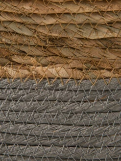Korb, Grau/Natur -Häuser Lieferungen Verkauf Rurop Korb Grau GrauNatur 30x30x22 lup3