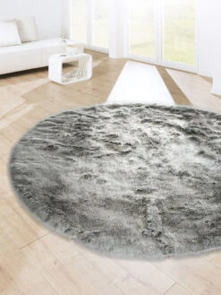 Kunstfell-Teppich, Taupe
