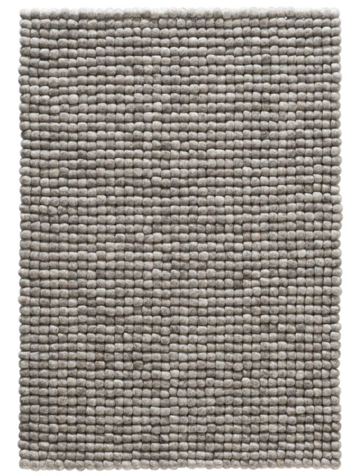 Filzkugel-Teppich, Stone Grey 2 Filzkugel-Teppich, Stone Grey -Häuser Lieferungen Verkauf Smedby FilzkugelTeppich Grau StoneGrey 70x100 pla