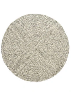 Filzkugel-Teppich, Grey Natural 7 Filzkugel-Teppich, Grey Natural -Häuser Lieferungen Verkauf Smedby FilzkugelTeppich Hellgrau GreyNatural 200rund pla