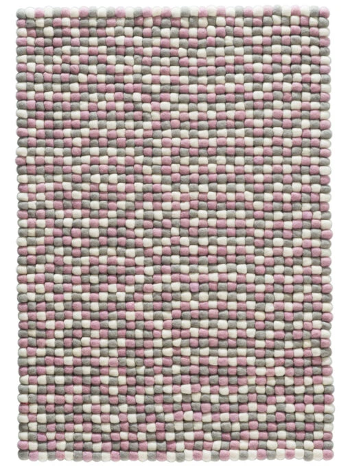Filzkugel-Teppich, Rose 8 Filzkugel-Teppich, Rose -Häuser Lieferungen Verkauf Smedby FilzkugelTeppich Rosa Rose 70x100 pla