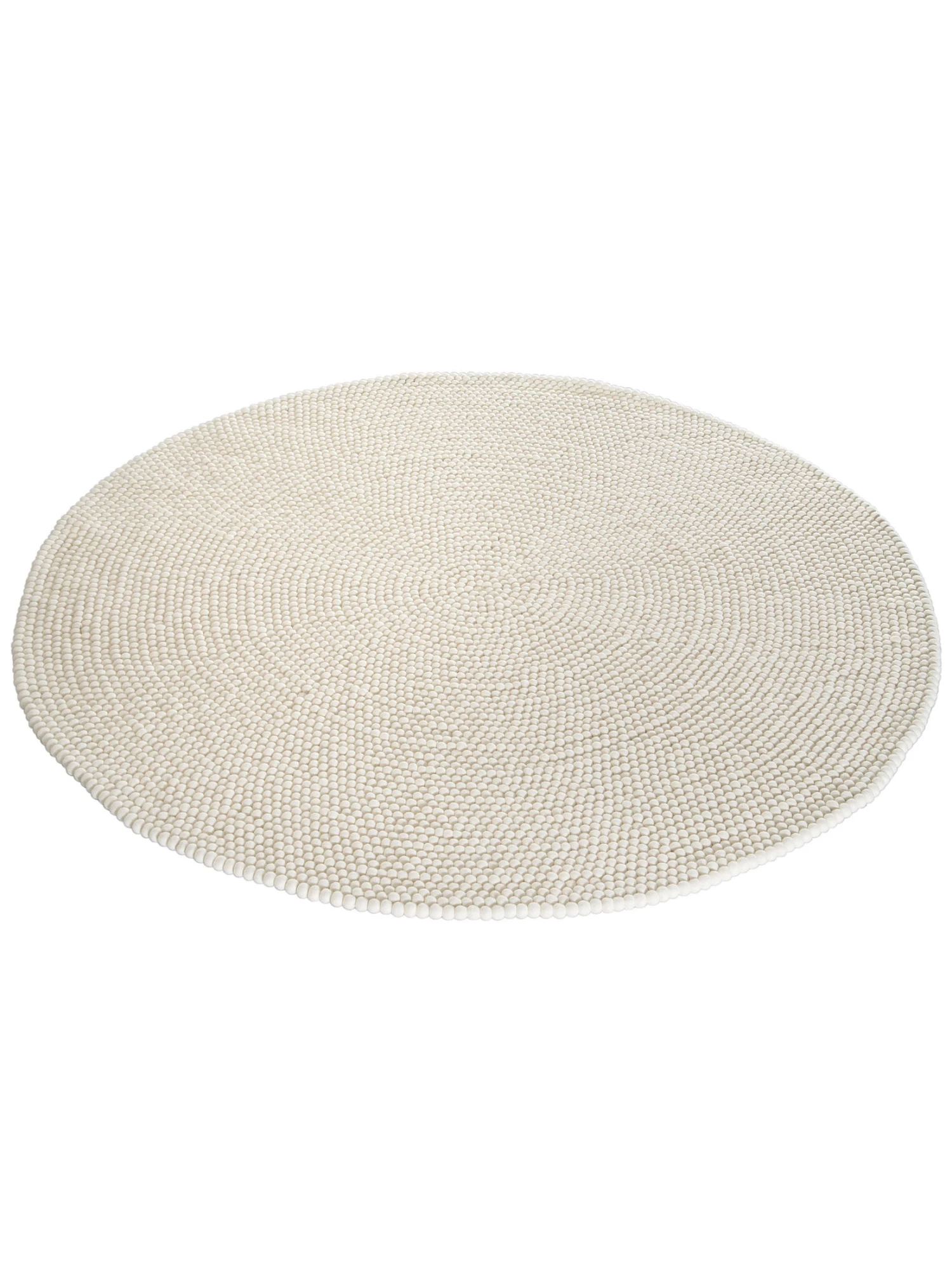 Filzkugel-Teppich, White 4 Filzkugel-Teppich, White – Bild 4