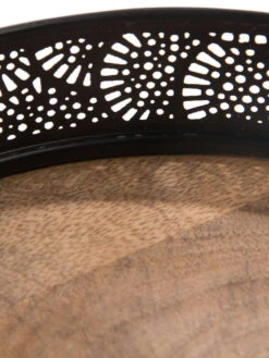 Deko-Tablett, Black -Häuser Lieferungen Verkauf Tasullo Tablett Schwarz Black 20x20x5 lup