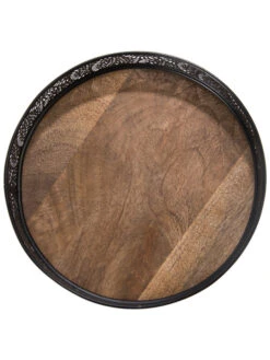 Deko-Tablett, Black -Häuser Lieferungen Verkauf Tasullo Tablett Schwarz Black 20x20x5 pla