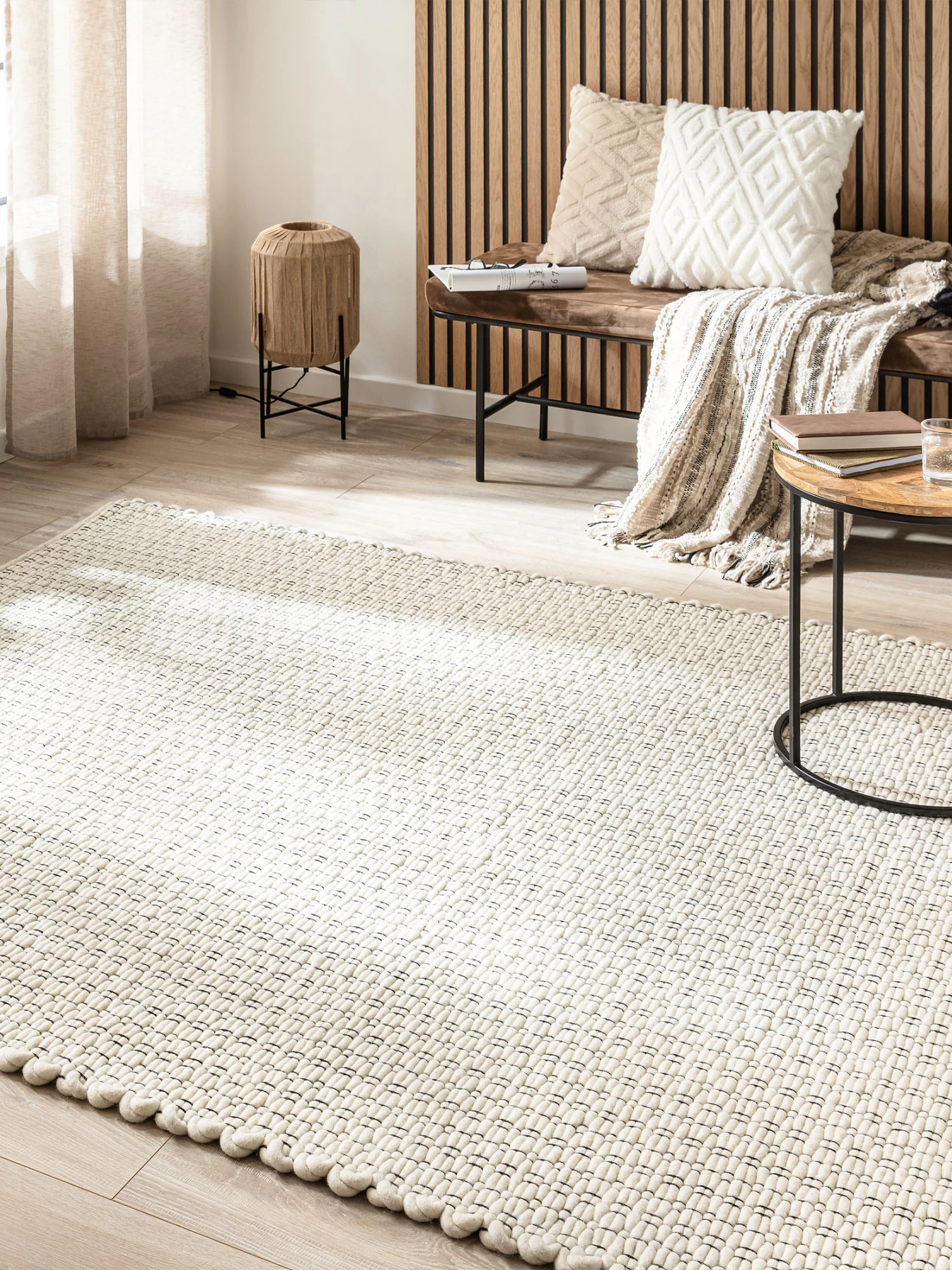 Woll-Teppich, White 1 Woll-Teppich, White