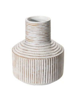 Deko-Vase, Hellbeige