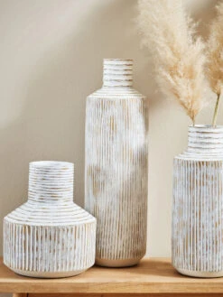 Deko-Vase, Hellbeige -Häuser Lieferungen Verkauf Toska DekoVase Beige Hellbeige mil2