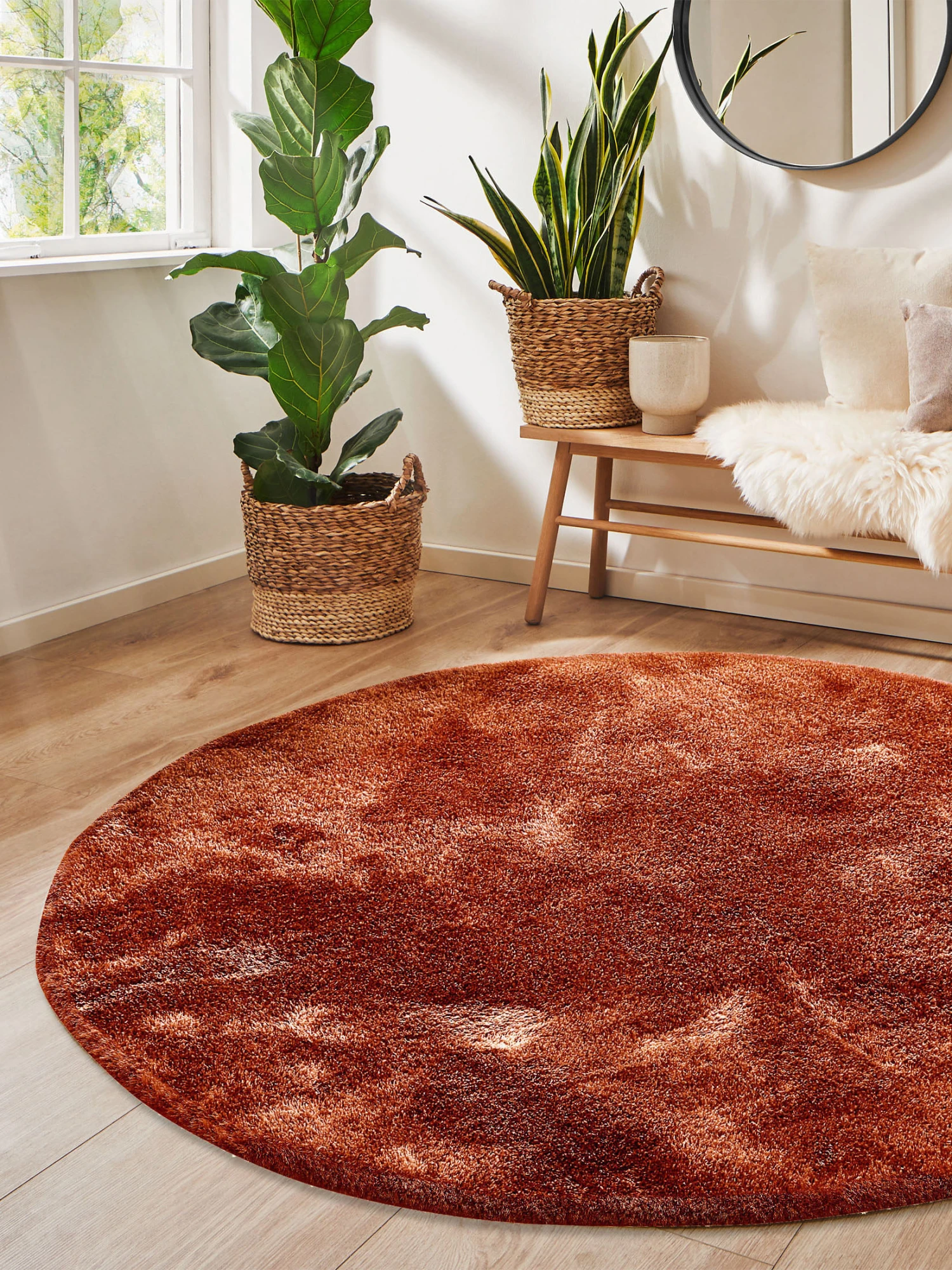 Hochflor-Teppich, Kupfer 1 Hochflor-Teppich, Kupfer