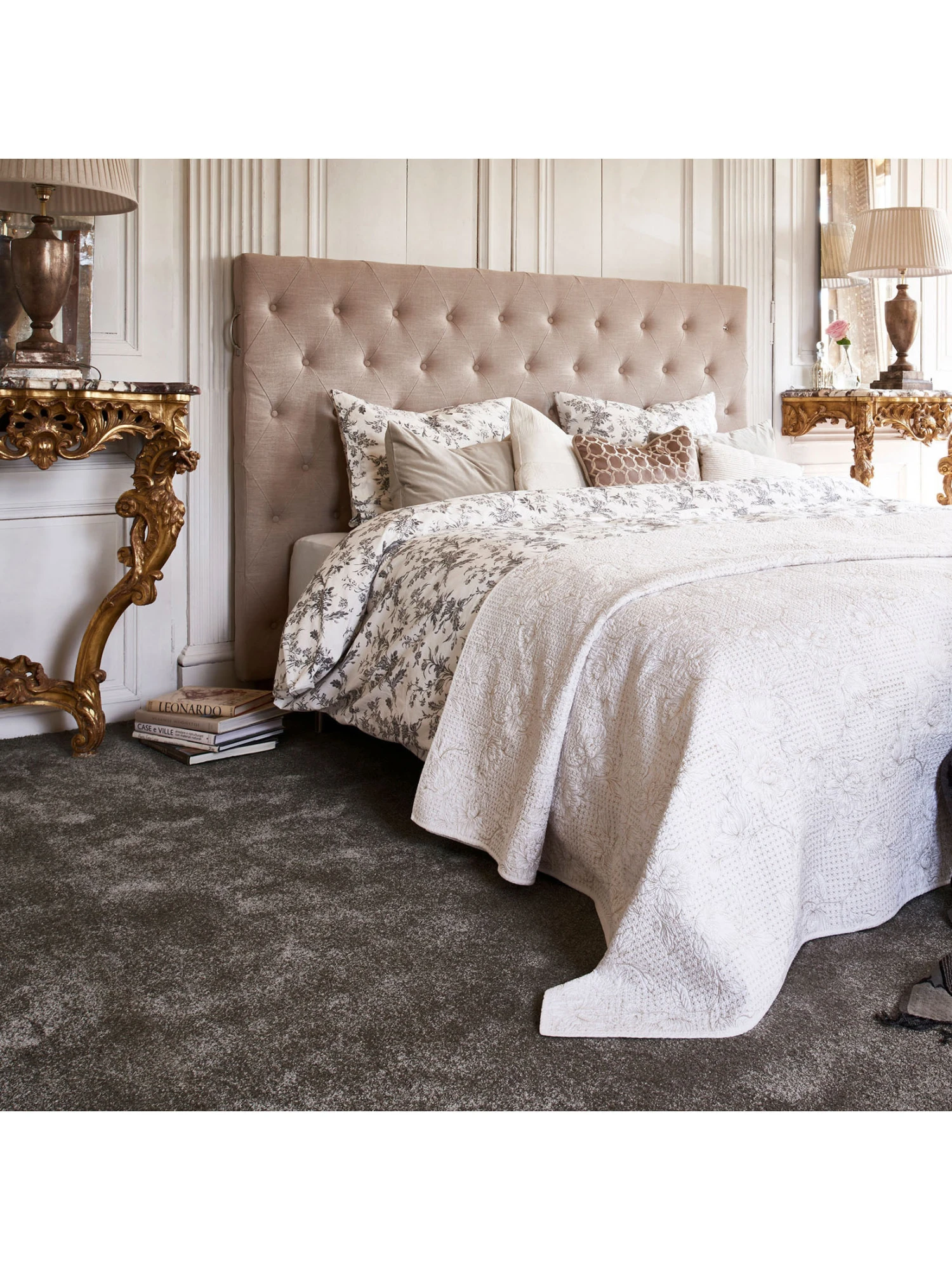 Velours-Teppichboden, Mocca 44 1 Velours-Teppichboden, Mocca 44