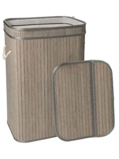 Korb, Hellgrau -Häuser Lieferungen Verkauf WaescheboxBen Korb Hellgrau 30x40x60 offen per3